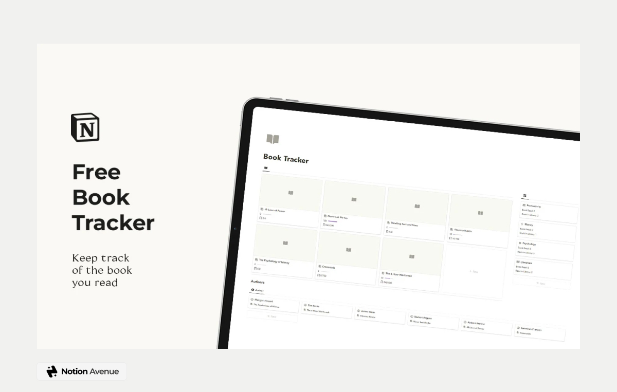 18+ Best & Aesthetic Notion Reading List & Book Tracker Templates